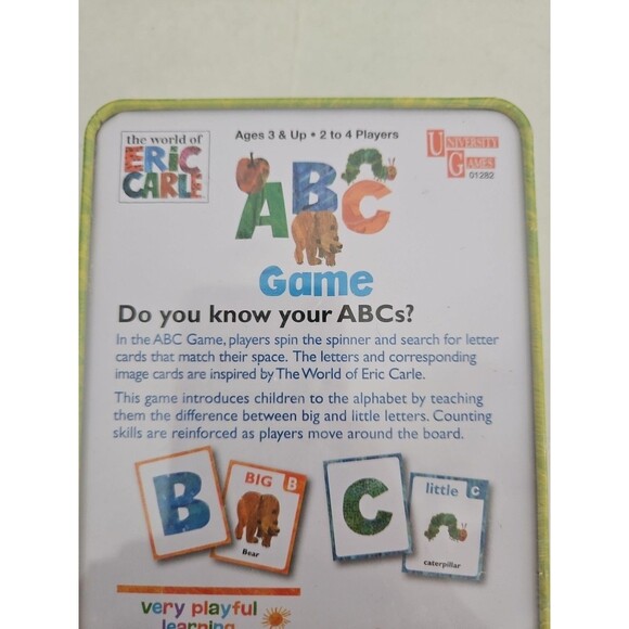 Eric Carle ABC Travel Board Card Game Hungry Caterpillar  Brown Bear 2016 Sealed - Picture 6 of 8